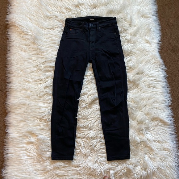 Hudson Barbara high waist super skinny black jeans size 25 - Picture 6 of 9